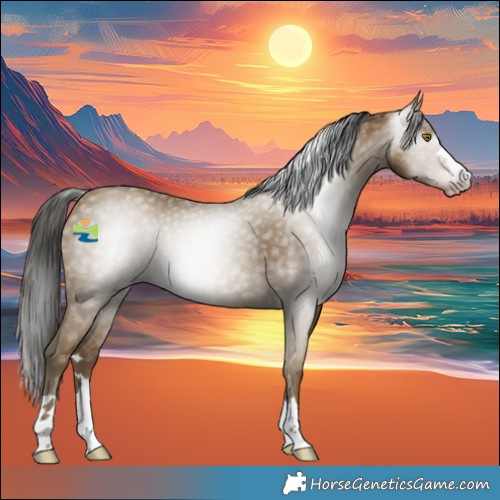 Horse Color:Gray Classic Cream Champagne 