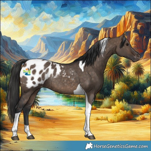 Horse Color:Brown Dun Tobiano Appaloosa Rabicano 