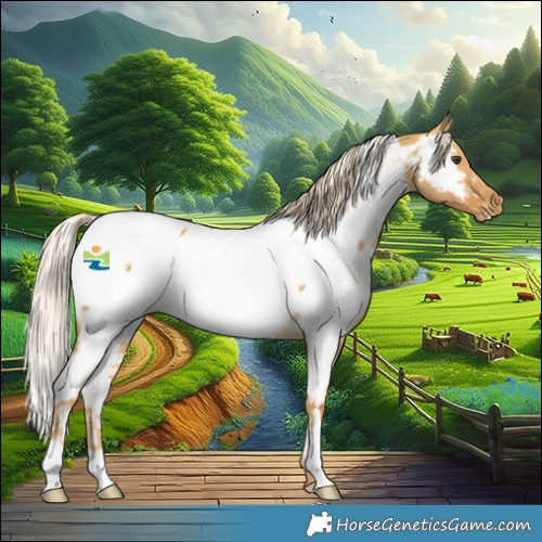 Horse Color:White Spotted Palomino Dun Appaloosa 