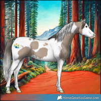 Horse Color:Liver Red Dun Mushroom Splash Tobiano 