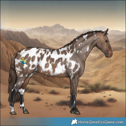 Horse Color:White Spotted Brown Dun Appaloosa Brindle 