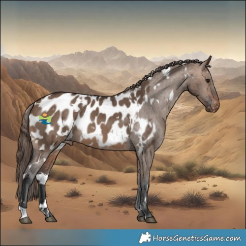Horse Color:White Spotted Brown Dun Appaloosa Brindle 