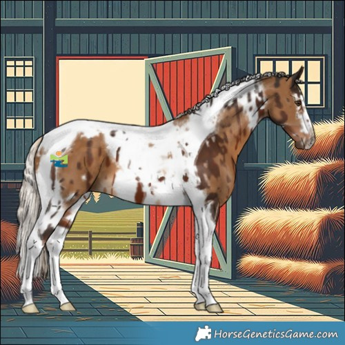 Horse Color:Liver Chestnut Tobiano  and Chocolate Palomino Splash Tobiano Frame 