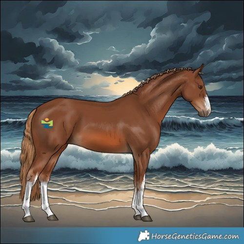 Horse Color:White Spotted Chestnut 