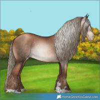 Horse Color:Gray Liver Chestnut Pearl Mushroom