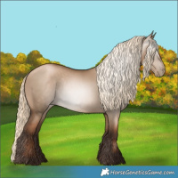 Horse Color:Gray Liver Red Dun Pearl Mushroom 