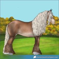 Horse Color:Gray Liver Chestnut Pearl Mushroom 