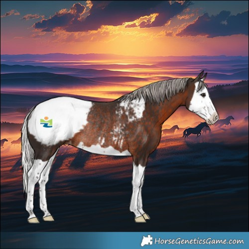 Horse Color:Silver Brown Splash Appaloosa Rabicano 
