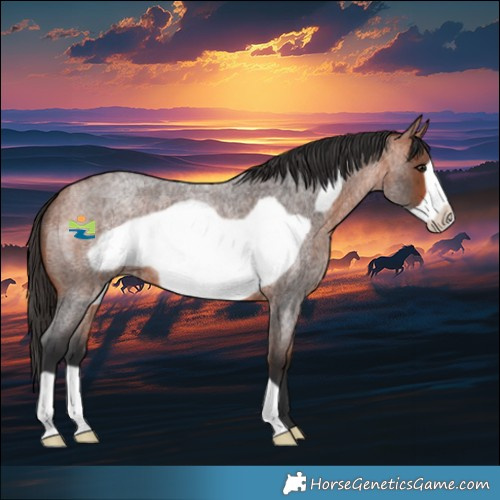 Horse Color:Bay Roan Frame 