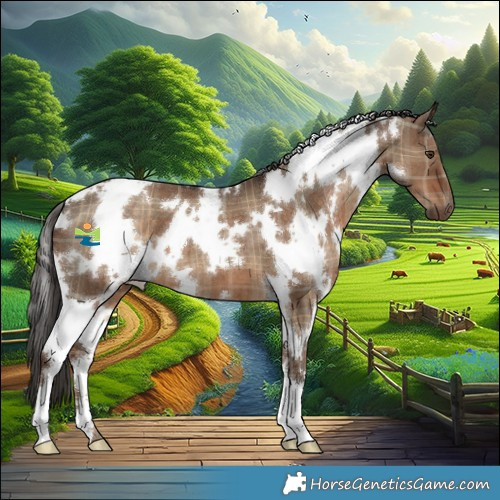 Horse Color:Plaid  White Spotted Liver Red Dun Brindle 