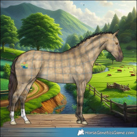 Horse Color:Plaid  Buckskin Dun 