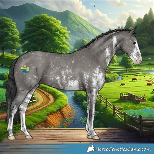 Horse Color:Grullo Sabino Appaloosa 