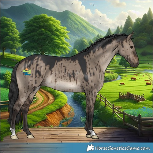 Horse Color:Brown Dun Brindle 