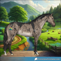 Horse Color:Brown Dun Brindle