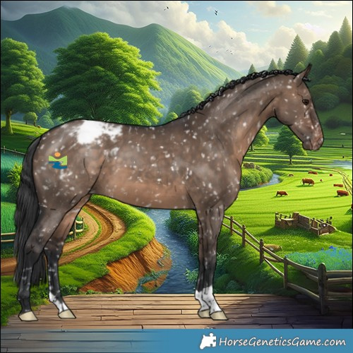 Horse Color:Brown Dun Appaloosa 