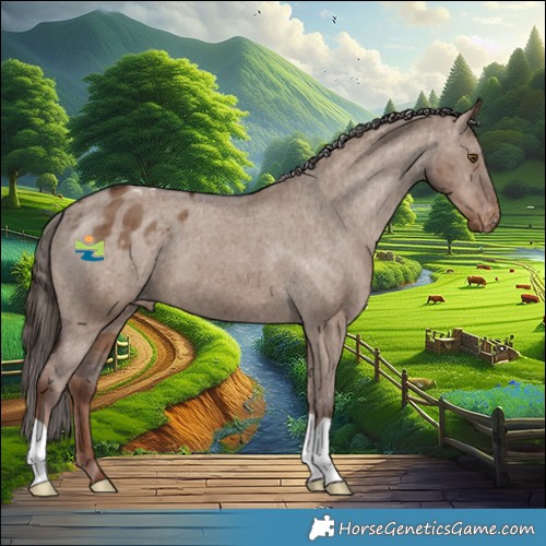 Horse Color:Liver Red Dun Appaloosa Brindle 
