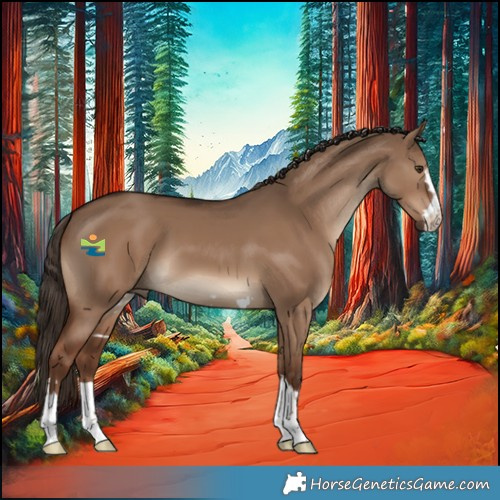 Horse Color:Liver Red Dun 