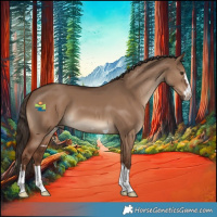 Horse Color:Liver Red Dun