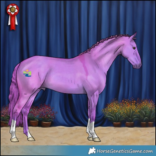 Horse Color:Watercolor Liver Red Dun 