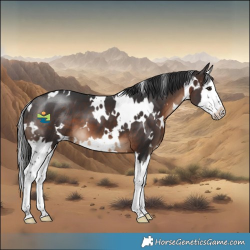 Horse Color:White Spotted Brown Splash 