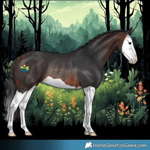 Horse Color:Brown Splash Rabicano 