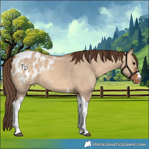 Horse Color:Bay Dun Tobiano Appaloosa Rabicano