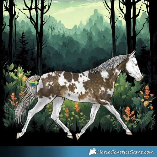 Horse Color:White Spotted Silver Buckskin Splash