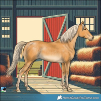 Horse Color:Palomino Rabicano