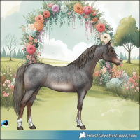Horse Color:Liver Red Roan Mushroom Rabicano