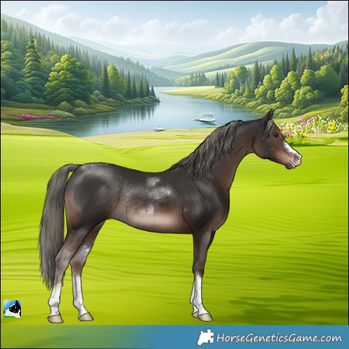Horse Color:Liver Chestnut Mushroom Rabicano