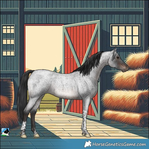 Horse Color:Brown Roan Mushroom Tobiano Rabicano 