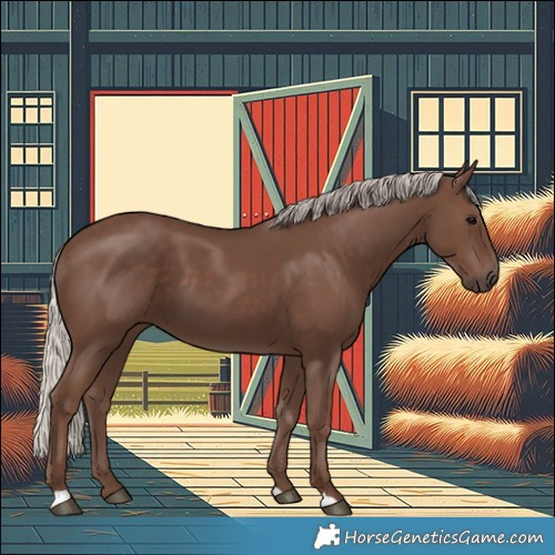 Horse Color:Silver Black 