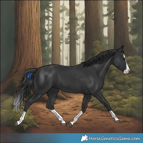 Horse Color:Black Splash 