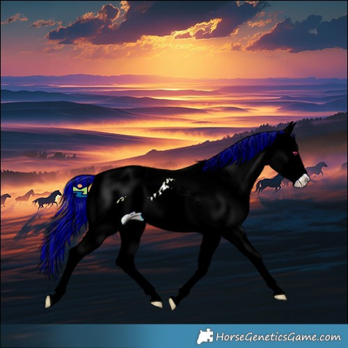 Horse Color:Painted Chocolate Palomino Chinchilla Dun Sabino 