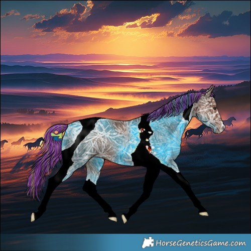 Horse Color:Painted Liver Chestnut Ice Tobiano