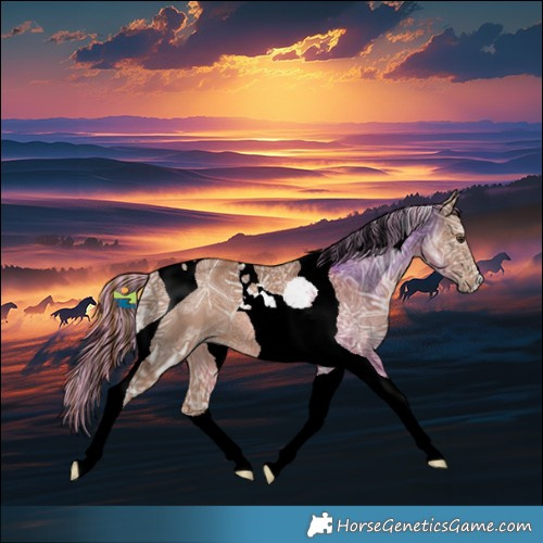 Horse Color:Painted Chestnut Ice Tobiano 