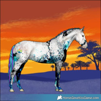 Horse Color:Painted White Spotted Silver Smoky Blue Onyx Ice 