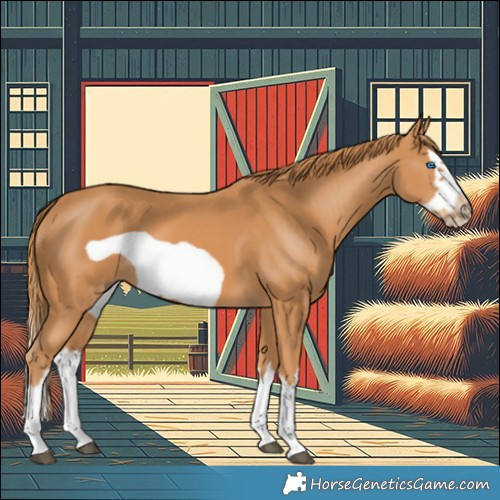 Horse Color:Chestnut Splash Frame 