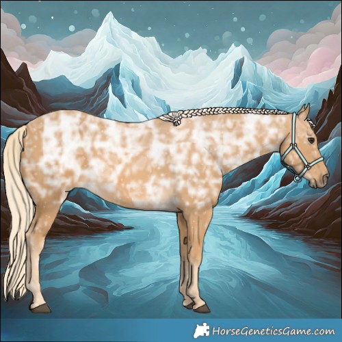 Horse Color:Palomino Ice Rabicano