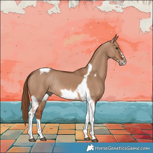 Horse Color:Red Dun Tobiano Frame Rabicano 