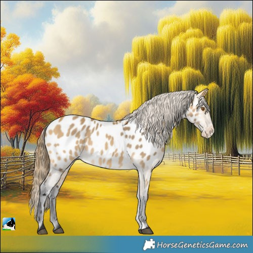 Horse Color:Buckskin Near Leopard