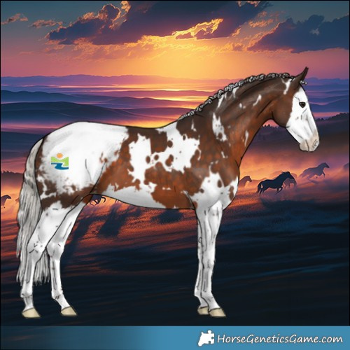 Horse Color:White Spotted Silver Bay Splash Appaloosa 