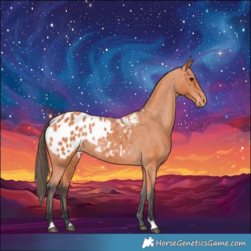 Horse Color:Bay Appaloosa 