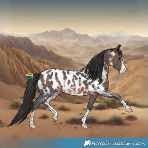 Horse Color:Brown Sabino Appaloosa