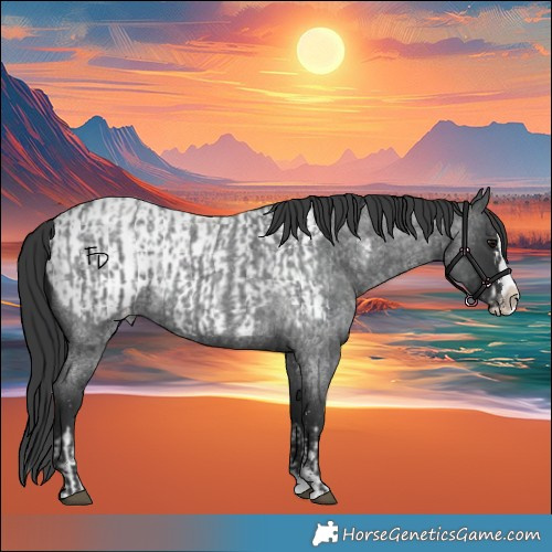 Horse Color:Blue Roan Sabino Splash  and Blue Roan Sabino Splash Appaloosa 