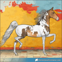 Horse Color:White Spotted Silver Buckskin Tobiano