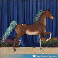 Horse Color:Painted Silver Brown Tobiano 