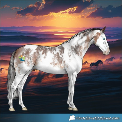 Horse Color:White Spotted Bay Splash