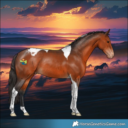 Horse Color:Bay Tobiano Appaloosa Rabicano 