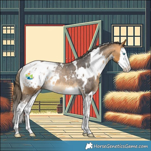 Horse Color:White Spotted Buckskin Splash Appaloosa Rabicano 